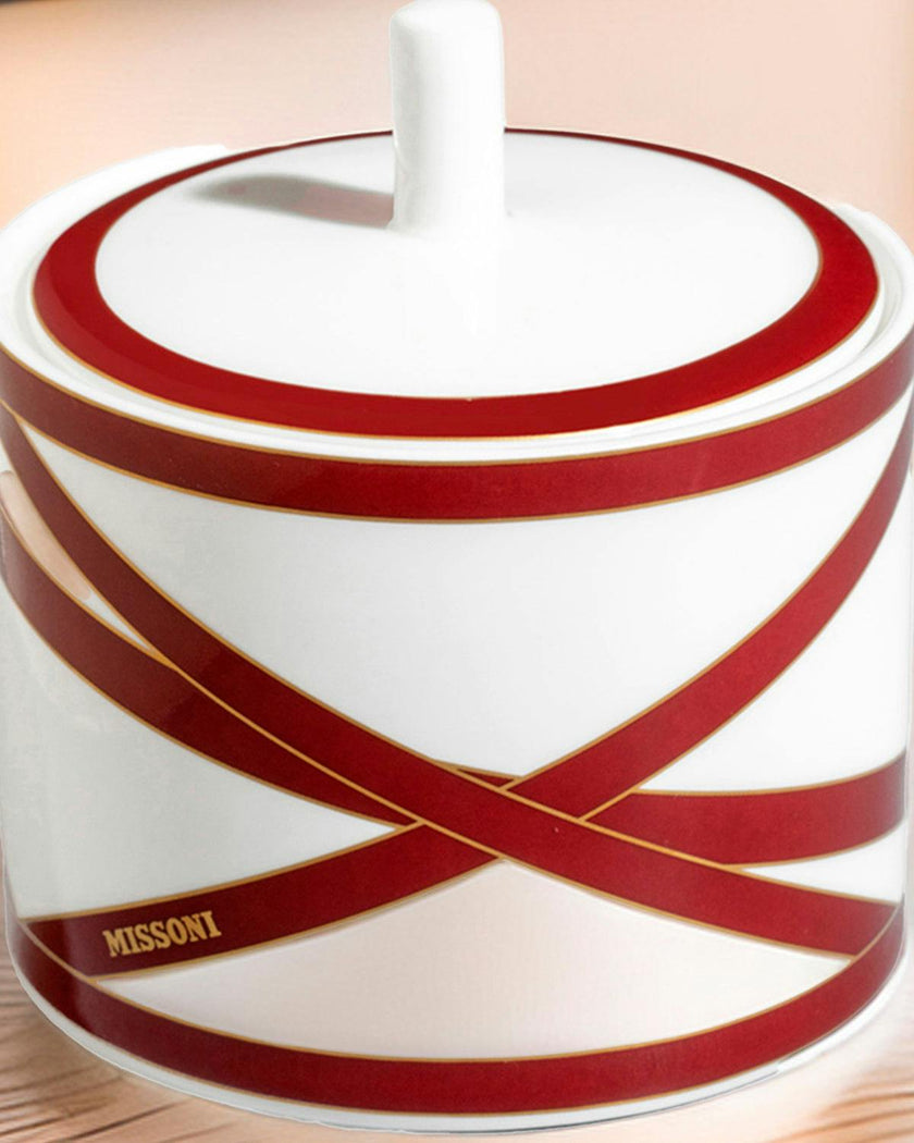 NASTRI BORDEAUX Sugar Pot - Ø 8,6 x H. 9 Cm