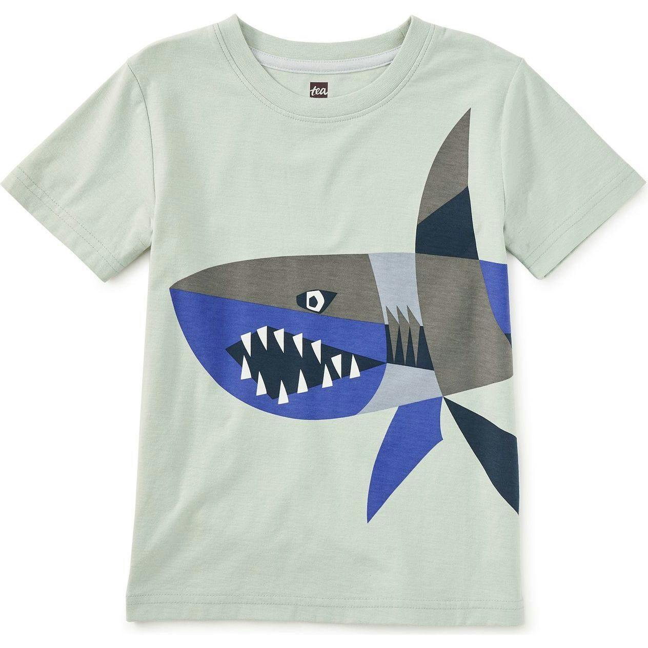 Cubist Shark Graphic Tee, Green