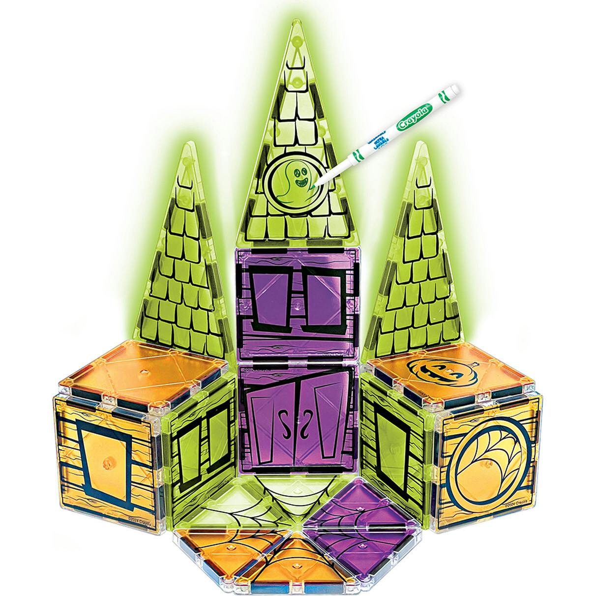 Crayola Halloween GLOW Doodle Magnetic Tile Set