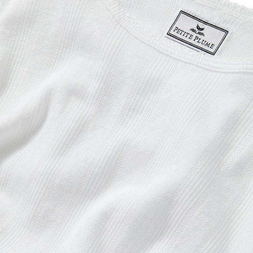 Women's Pointelle T-Shirt in White
