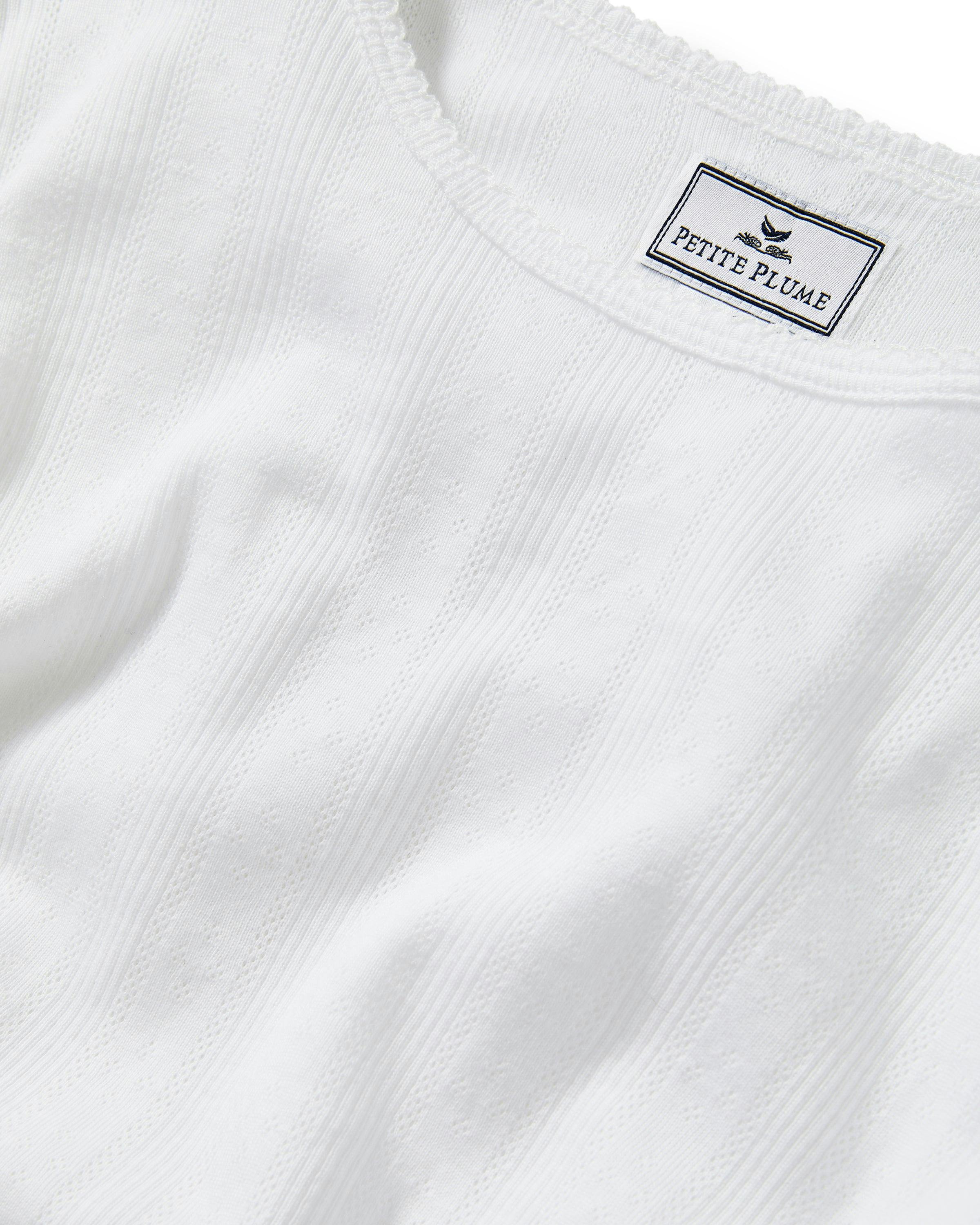 Women's Pointelle T-Shirt in White
