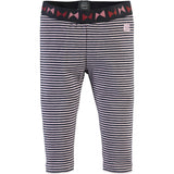 Striped Contrast Waistband Leggings