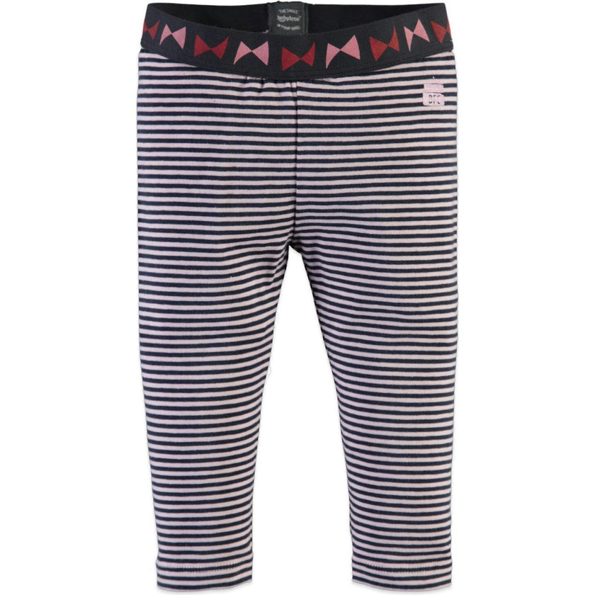 Striped Contrast Waistband Leggings