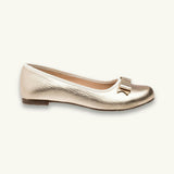 Camille Ballet Flat | Gold Leather