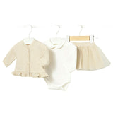 Champagne Tulle Skirt Set