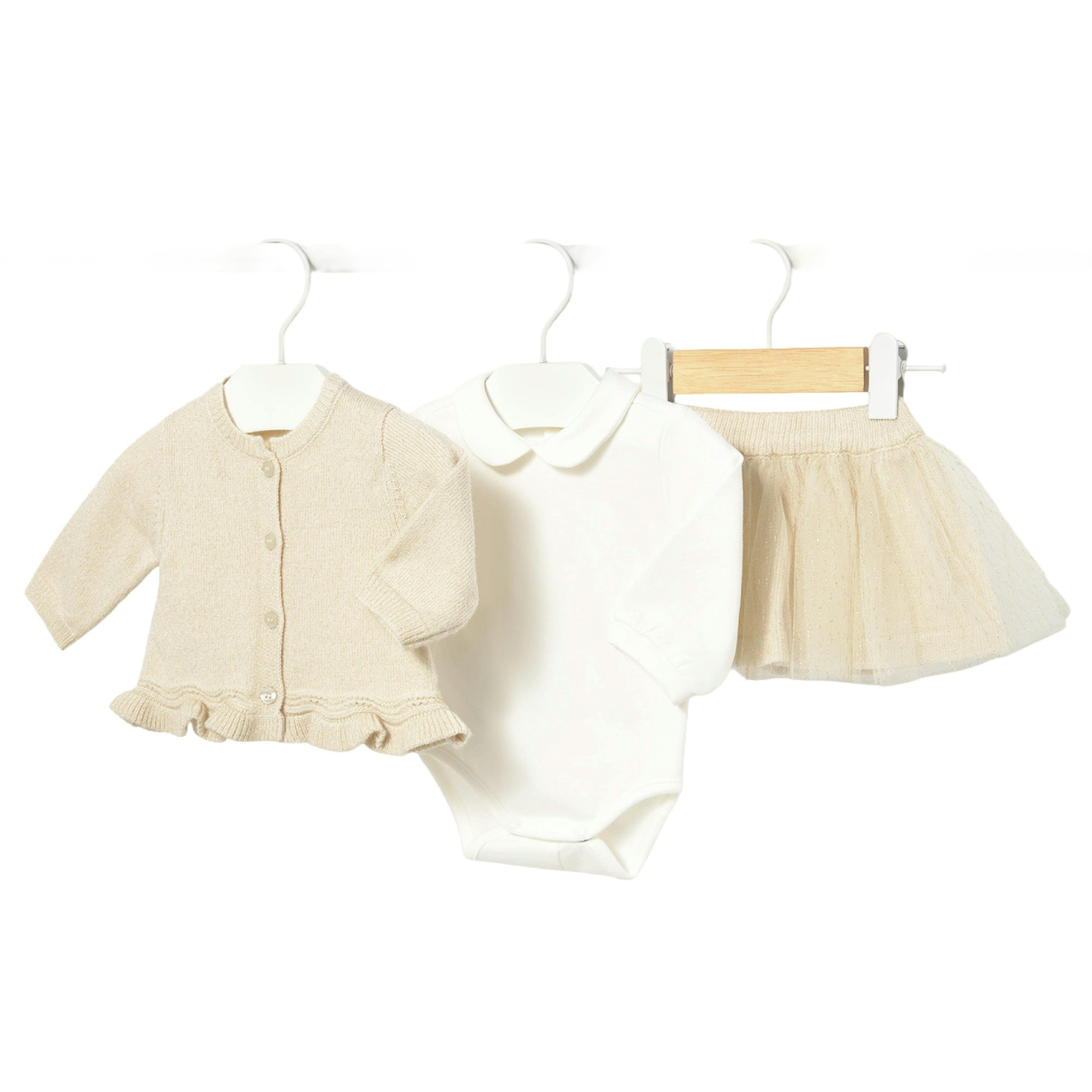 Champagne Tulle Skirt Set