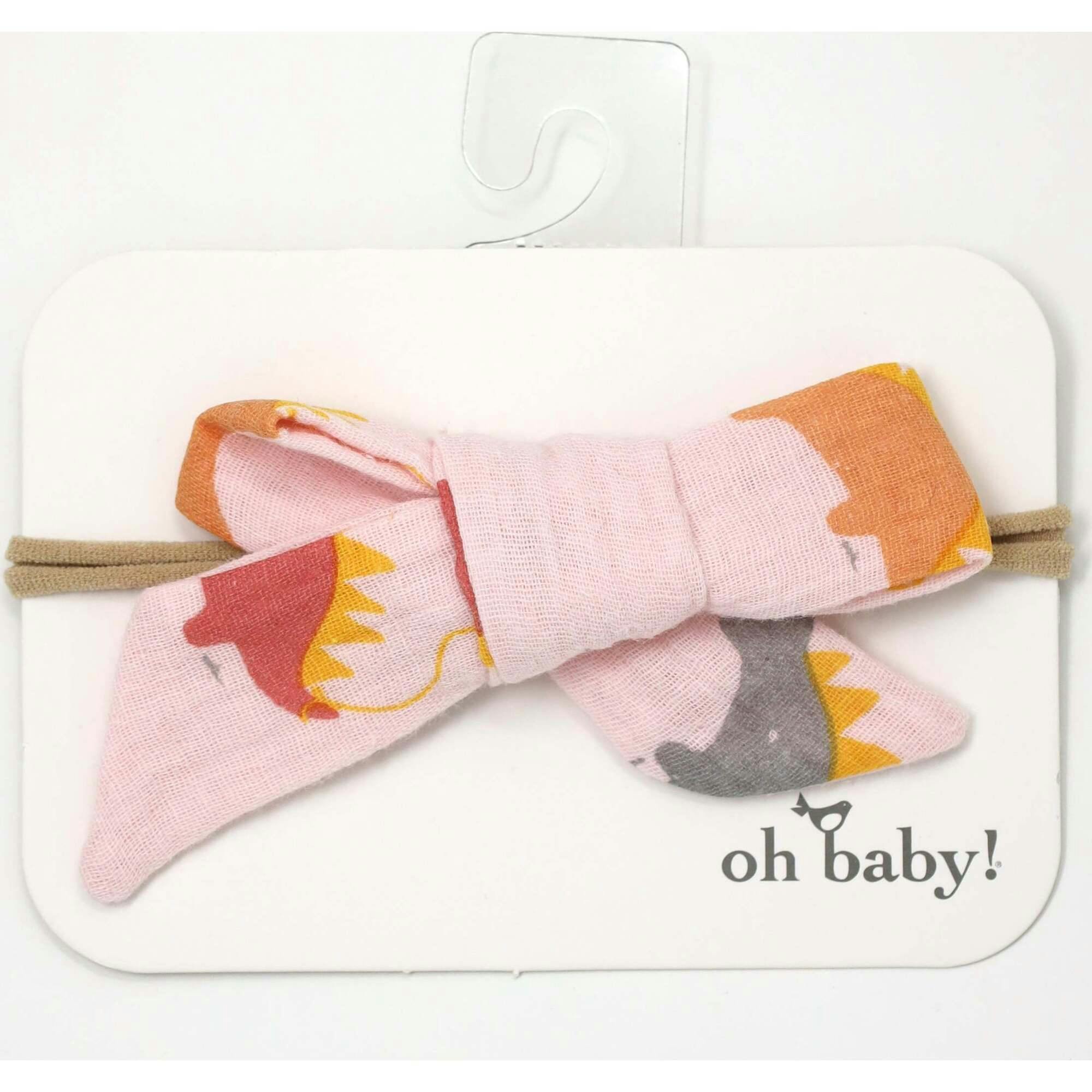 Stegosaurus Party Schoolgirl Bow Nylon Headband
