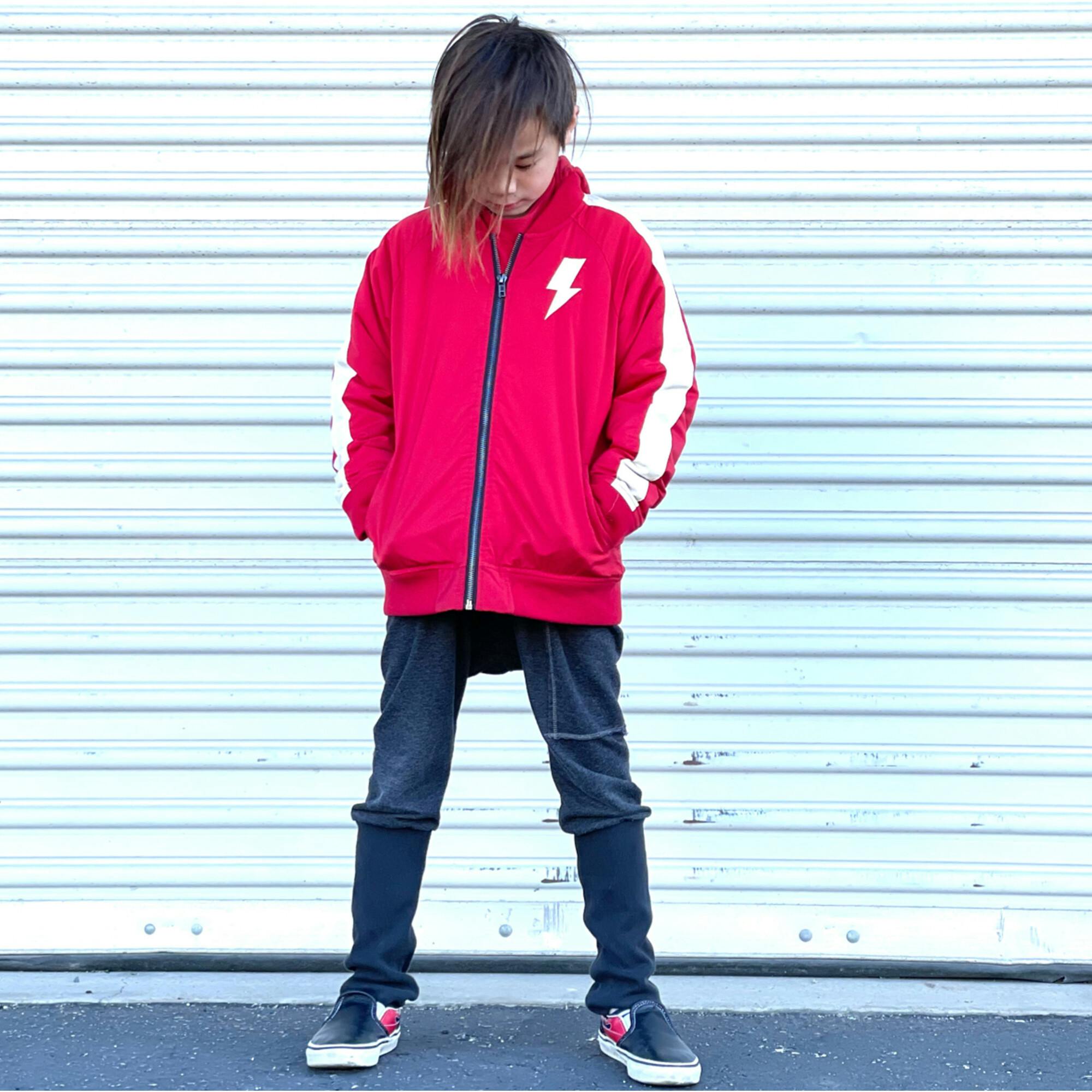 Red Bomber Jacket - Unisex for Boys and Girls
