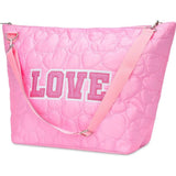 Love Heart Puffy Weekender Bag