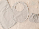 Bib/Mittens/Burp Cloth Set