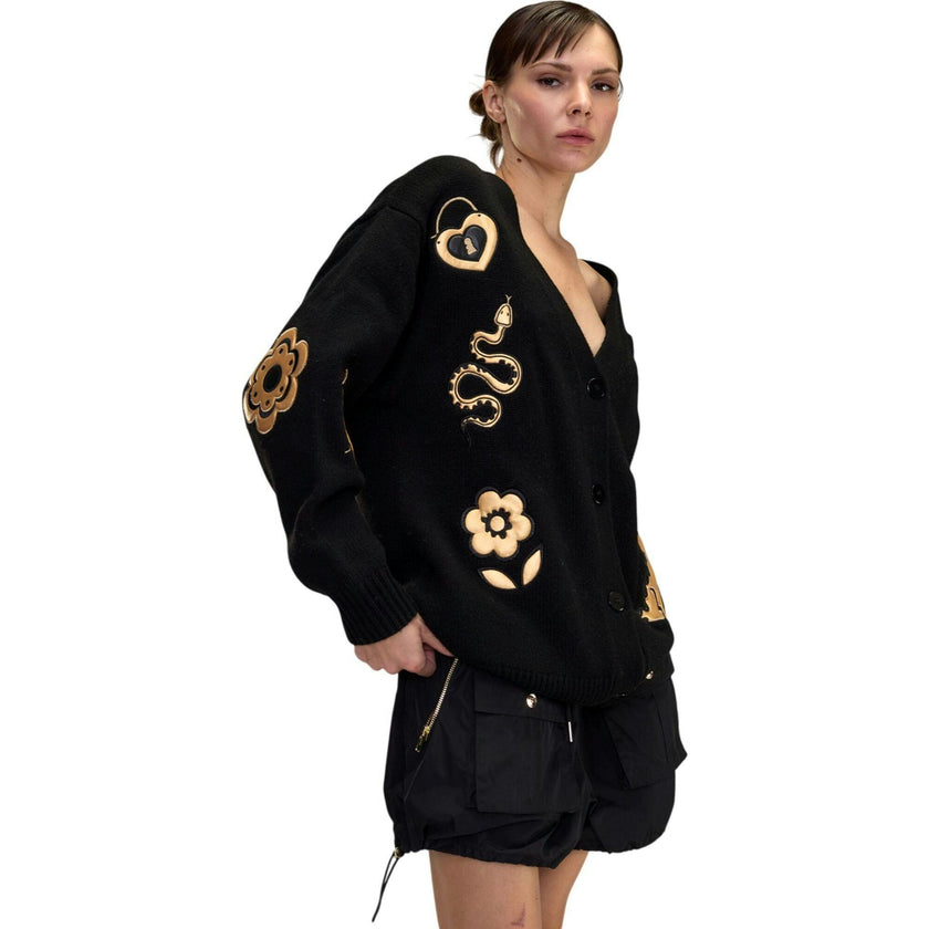 Playful Patchwork Cardigan