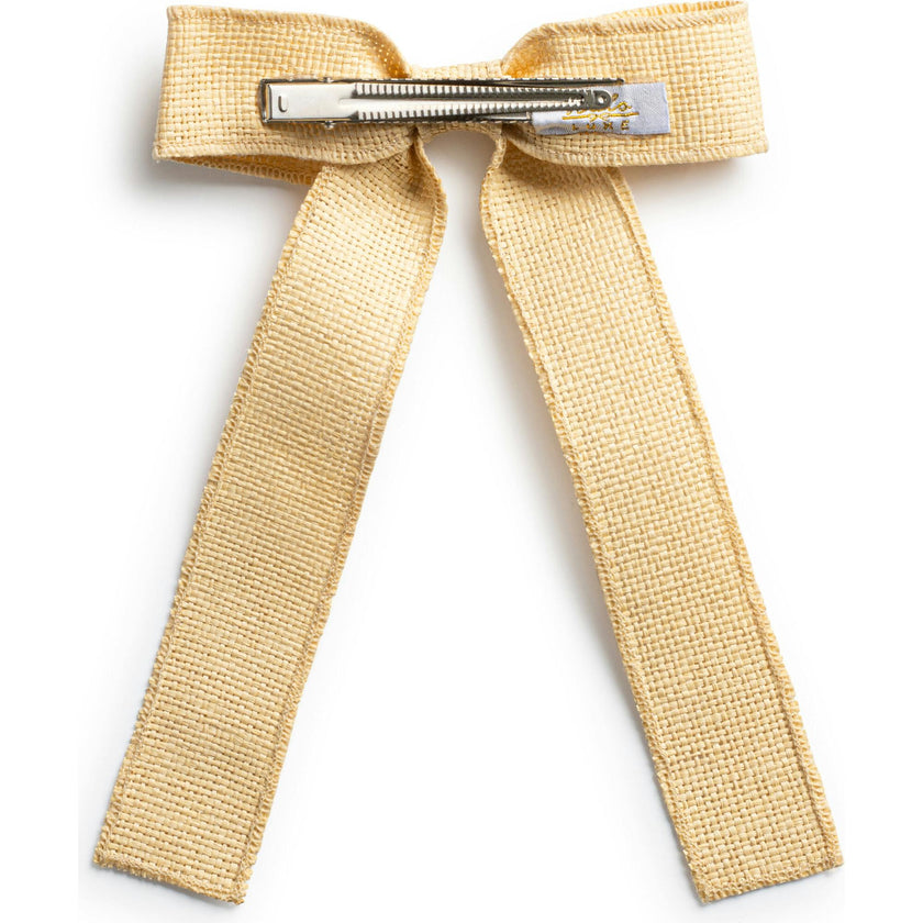 Tabitha Luxe Linen Long Tail Clip