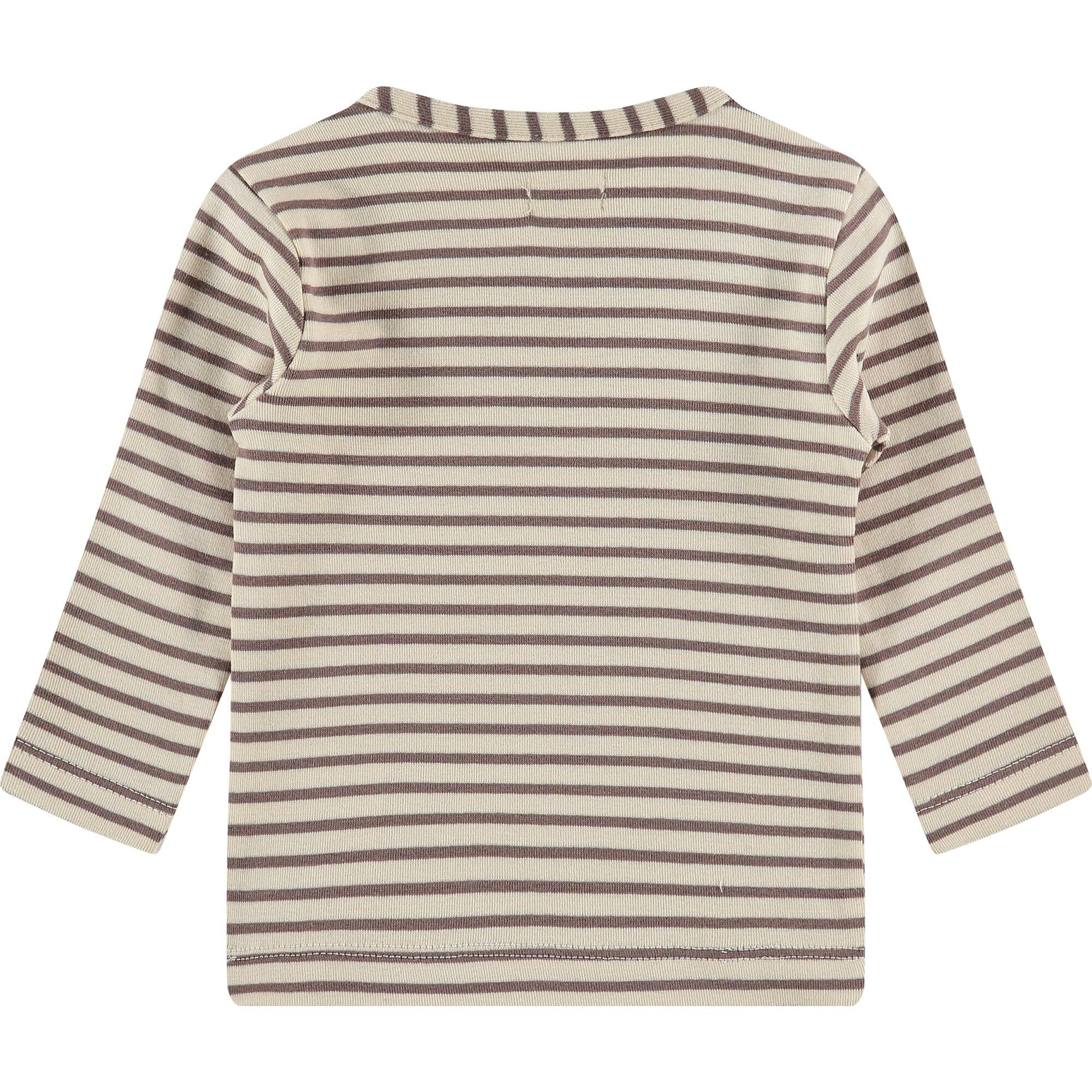 Knit Striped Long Sleeve Shirt