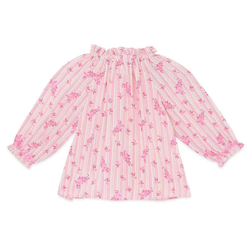 BONTON Floral Stripes Reina Baby Blouse