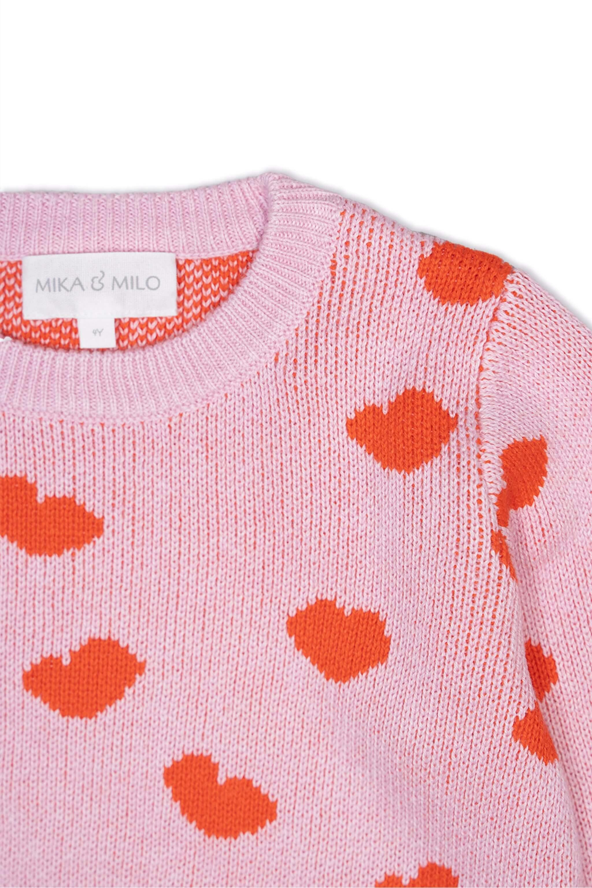 Love Hearts Jumper | Bubble Gum