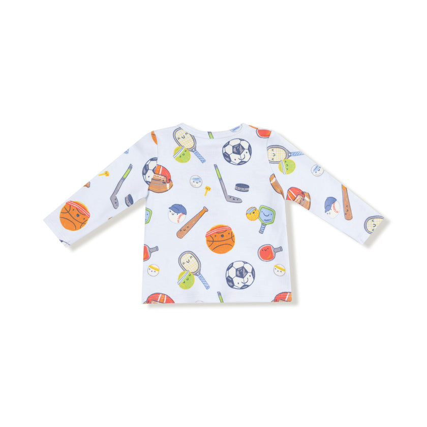 Sports Ball Friends - Long Sleeve Henley
