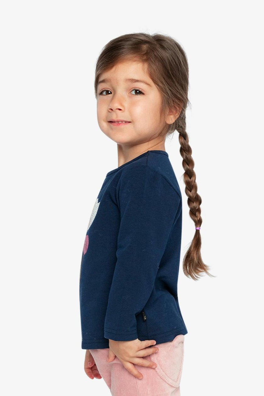Organic Cotton T-Shirt Royal Blue And Pink