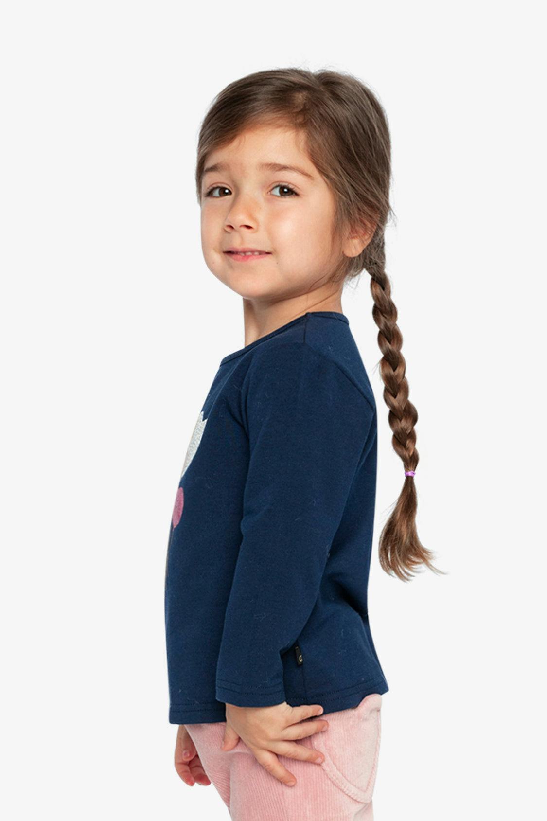 Organic Cotton T-Shirt Royal Blue And Pink