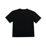 Black T-Shirt with Mustache Detail