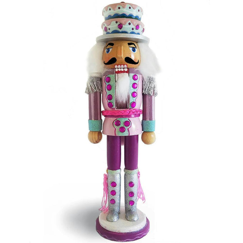 Cupcake Nutcracker with Candy Cane, 12 Inch