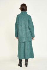 Salida Boucle Turtleneck in Spruce