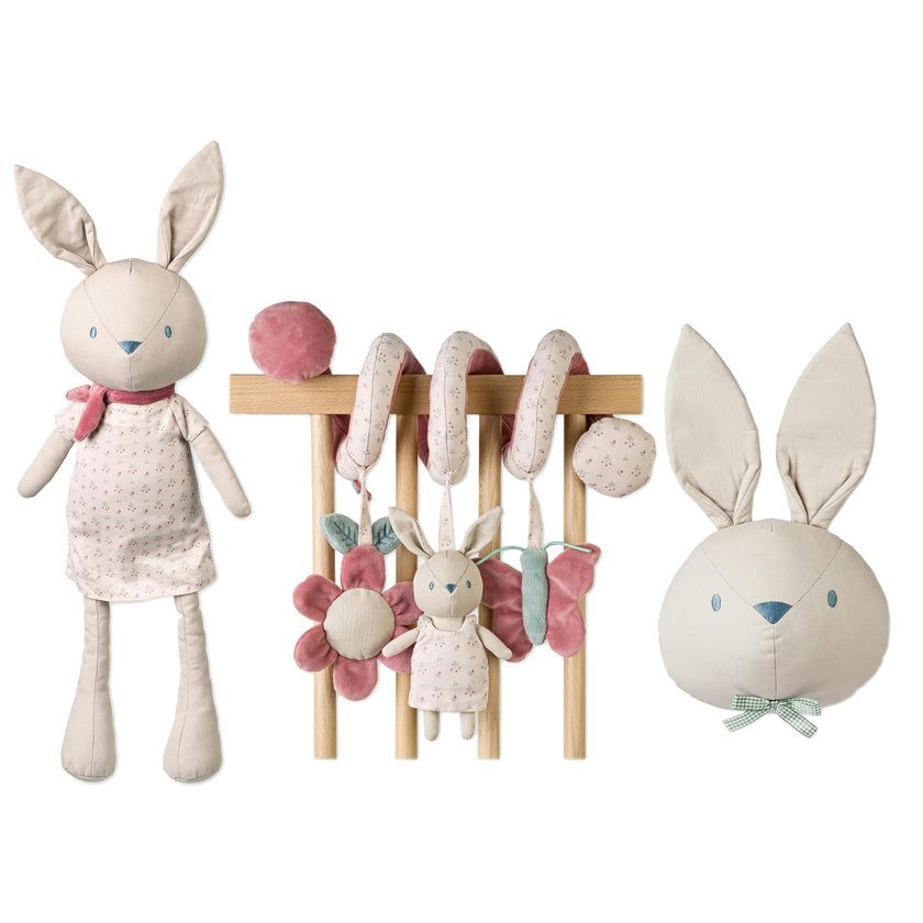 Sweet Bunnie Nursery Play & Décor Set Lily- Pink