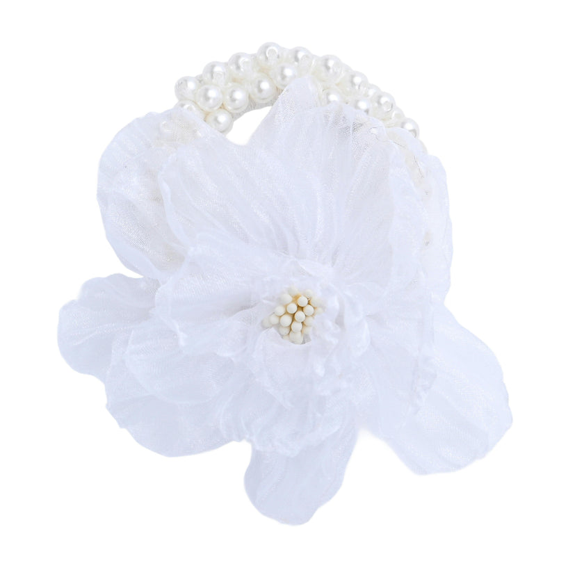Pearl Blossom Scrunchie Set