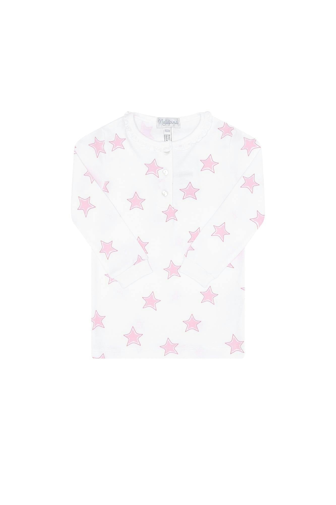 Pink Stars Print Pajama