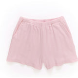 Girls Pointelle Short in Peony Pink