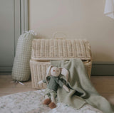 Cotton Knit Blanket, Green