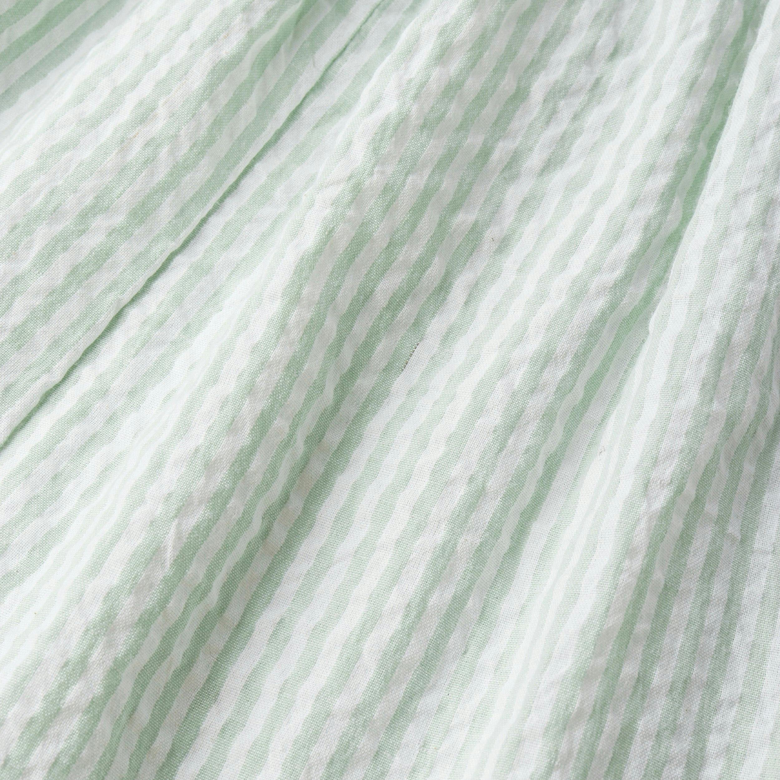 Organic Shirt & Shorts Set - Basil Stripes