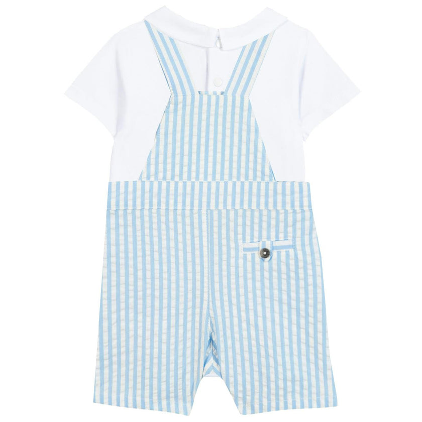 TARTINE ET CHOCOLAT Seersucker Surf Baby Set - Surf Blue