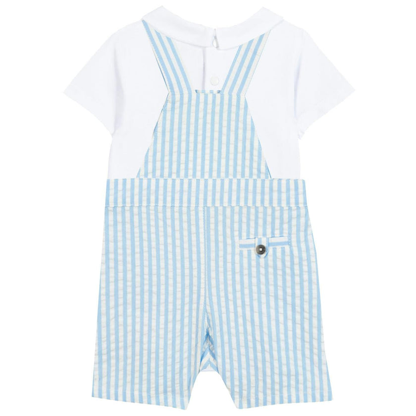 TARTINE ET CHOCOLAT Seersucker Surf Baby Set - Surf Blue