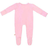 Bamboo Solid Footed Zippered Onesie