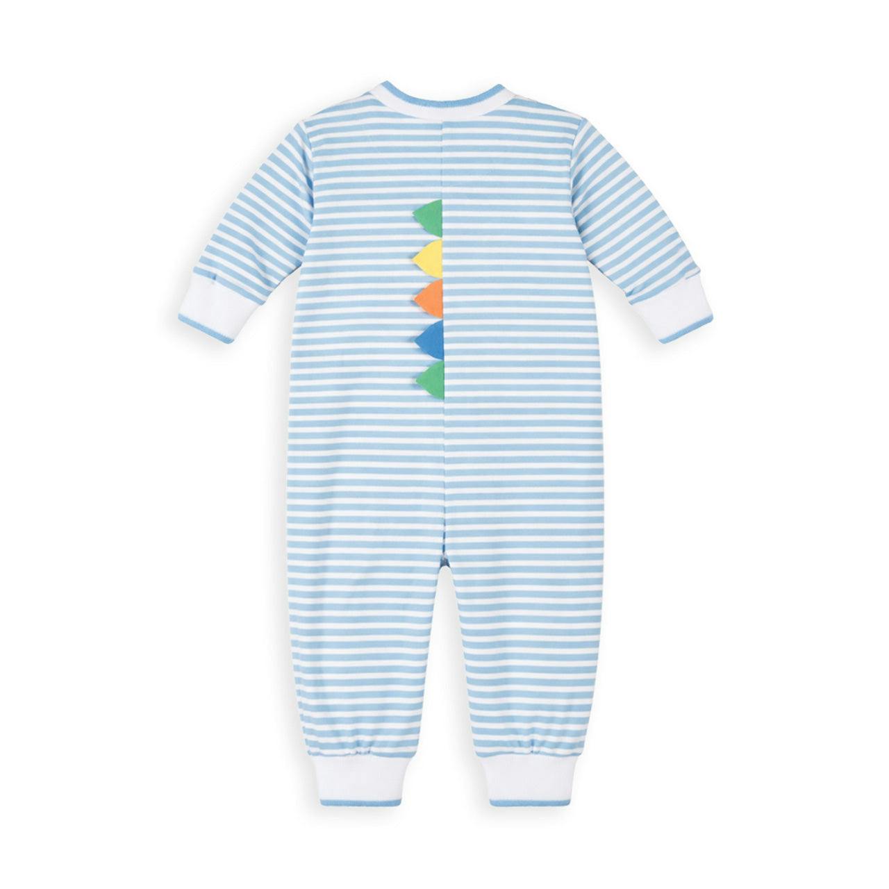 Stripe Knit Longall with Dinosaur