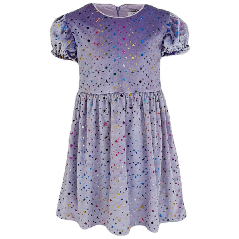 Lavender Sky Velour Dress