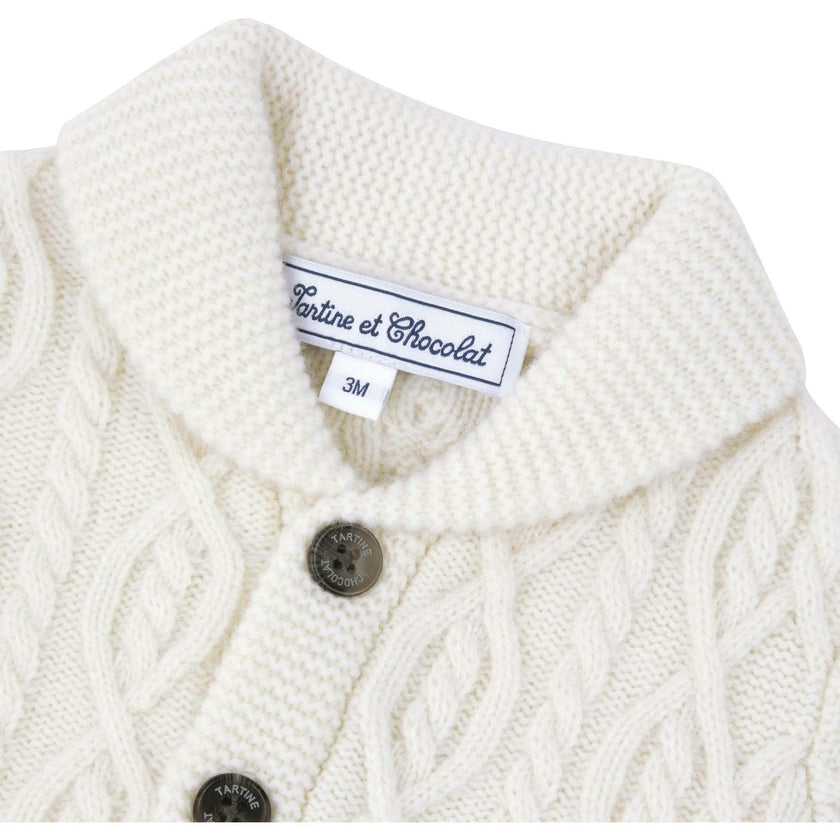 TARTINE ET CHOCOLAT WOOL SWEATER - NACRE