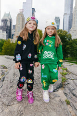 You Rock Doodle Print Hoodie And Pant Set