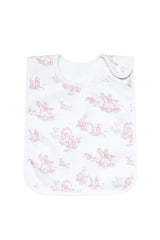 Pink Toile Baby Feeding Bib