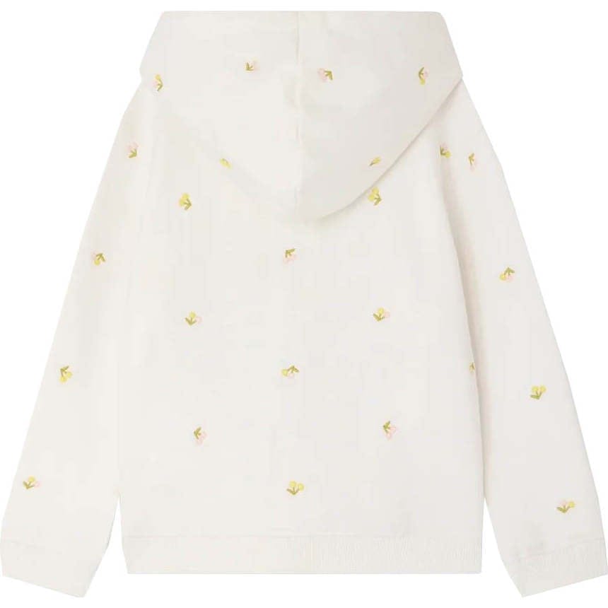 BONPOINT Talent Cherries Zip Hoodie - Ecru