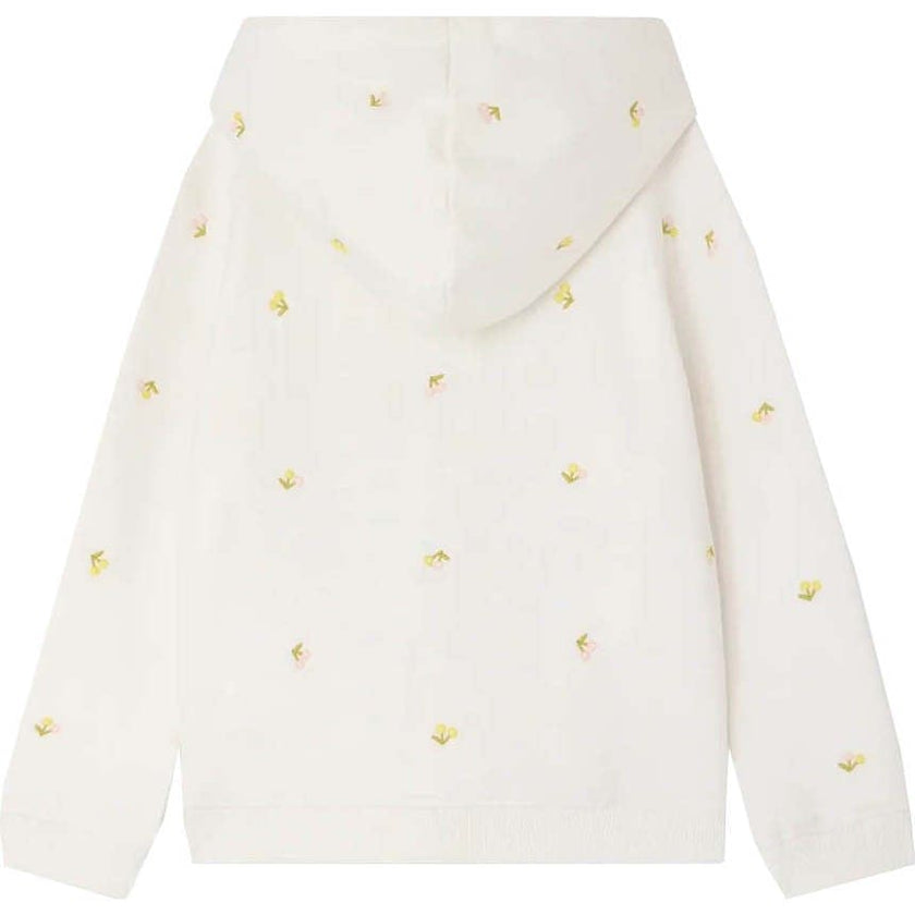 BONPOINT Talent Cherries Zip Hoodie - Ecru