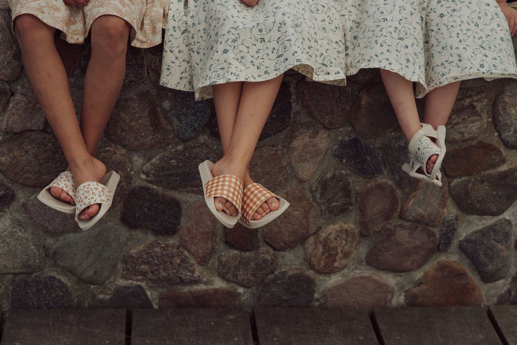 Slide Sandal | Patterns - Sienna Gingham
