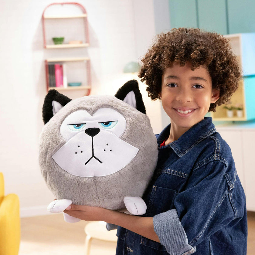 Hangry Petz: Cooper - 12" Grey & White Animal Plush