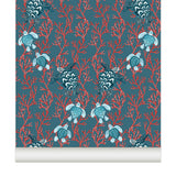 Papier peint KÛRMA coloris Bleu de Prusse