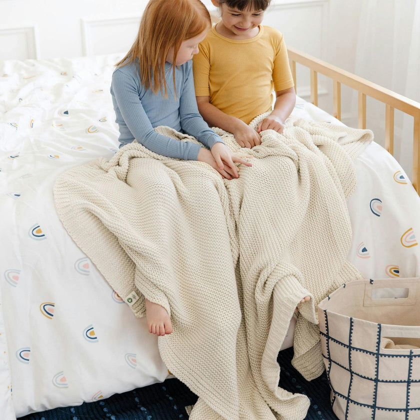 Chunky Knit Throw Blanket