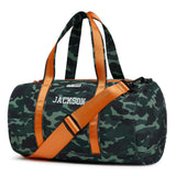 Personalized Kids Duffle Bag, Green Camoflauge