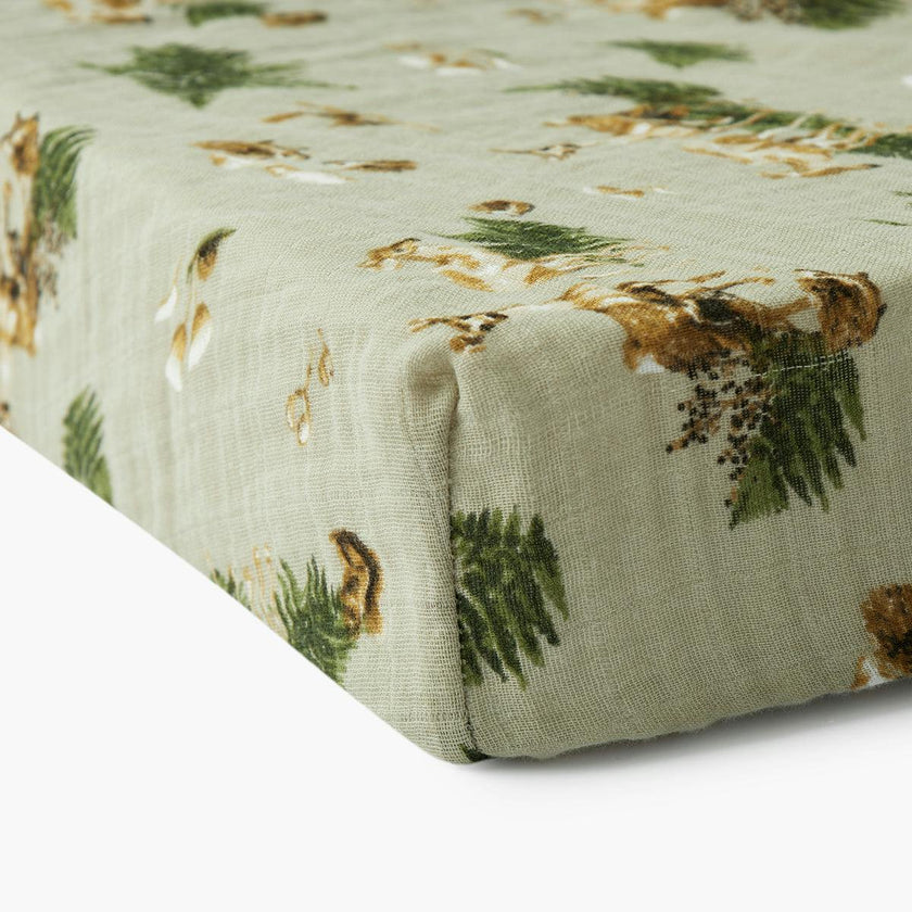 Forest Party Organic Cotton Crib Sheet
