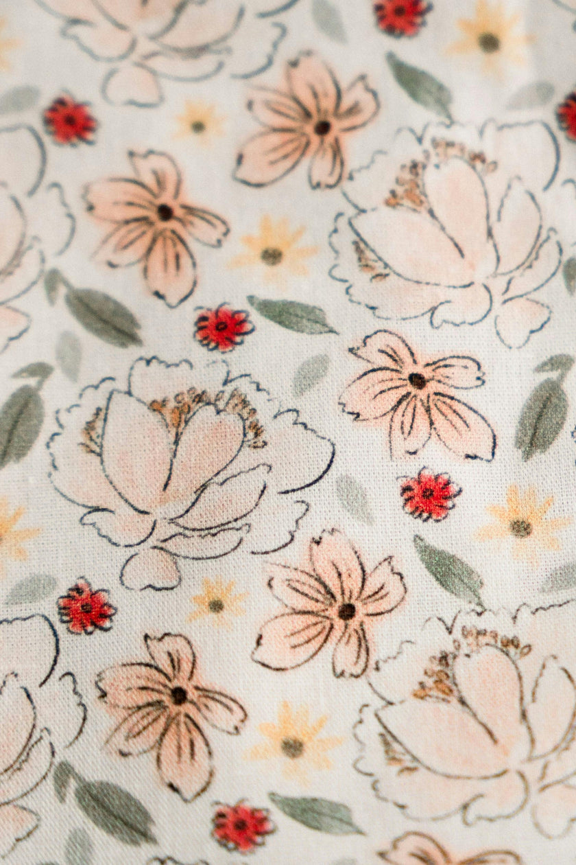 Primrose Garden Timeless Floral Ruffle Zipper