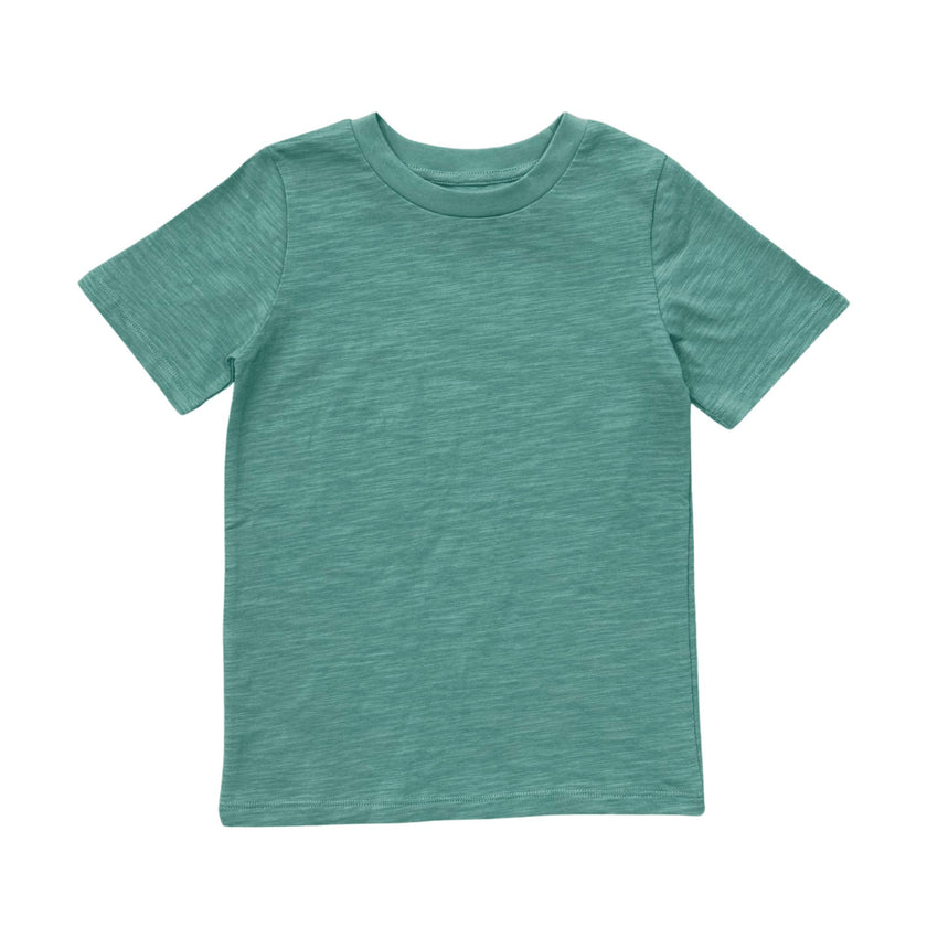 Boys Short Sleeve Tee in Oil Blue