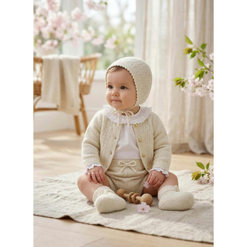 The Aspen Cashmere Baby Bloomer | Cream
